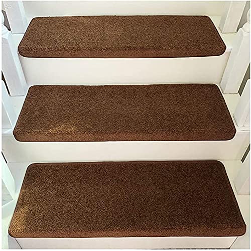 3Pcs Stair Carpet Mats Stair Treads Mats, Stairs Carpet, Non-Slip Step Pad Indoor Protection Rug, Repeat Paste Without Trace Staircase Step Treads Comfortable And Soft
