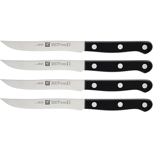 ZWILLING Steak Knife Set, 4 pc, black