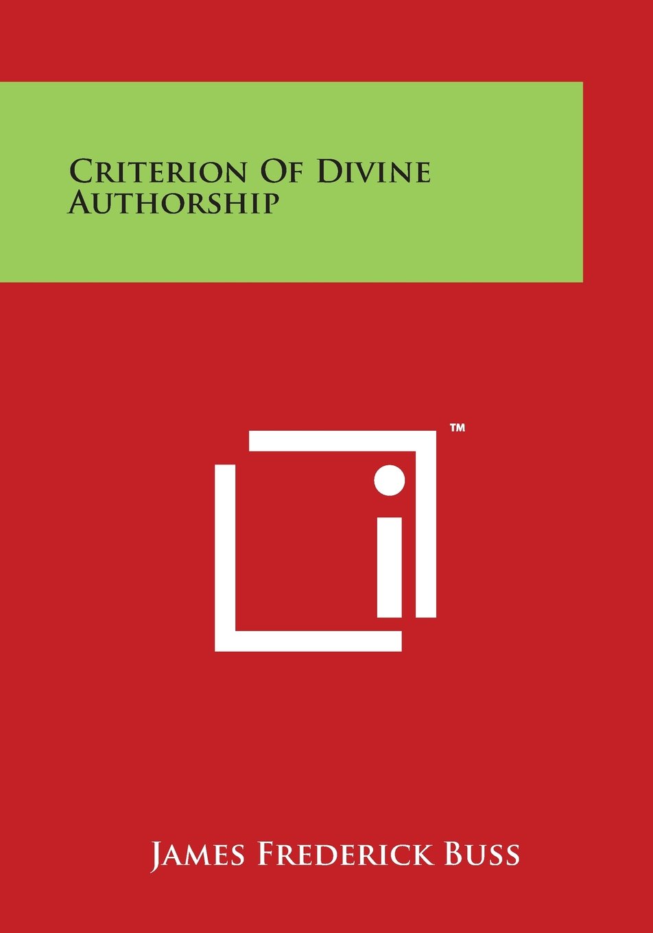 Criterion of Divine Authorship