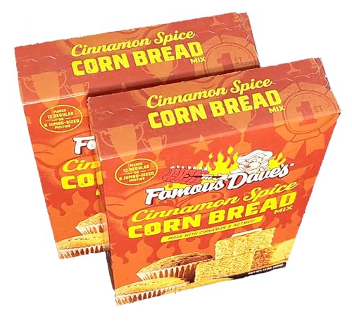 Famous Dave's Cinnamon Spice Corn Bread Mix 15 Ounce (2 Pack)