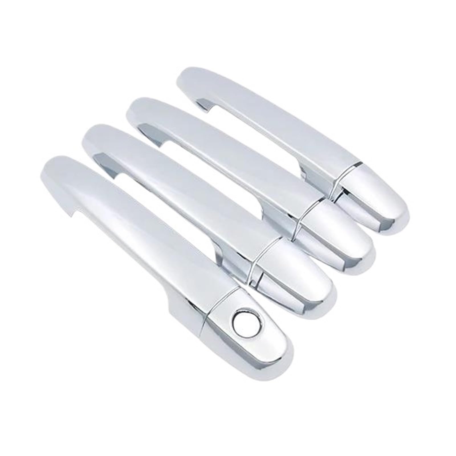 Hrqctim Handle 1 Keyhole Chrome Car Door Handle Cover Trim For Toyota For Corolla For Axio For Altis For Fielder For Auris E140 E150 2007-2013(Handle 1 Keyhole)