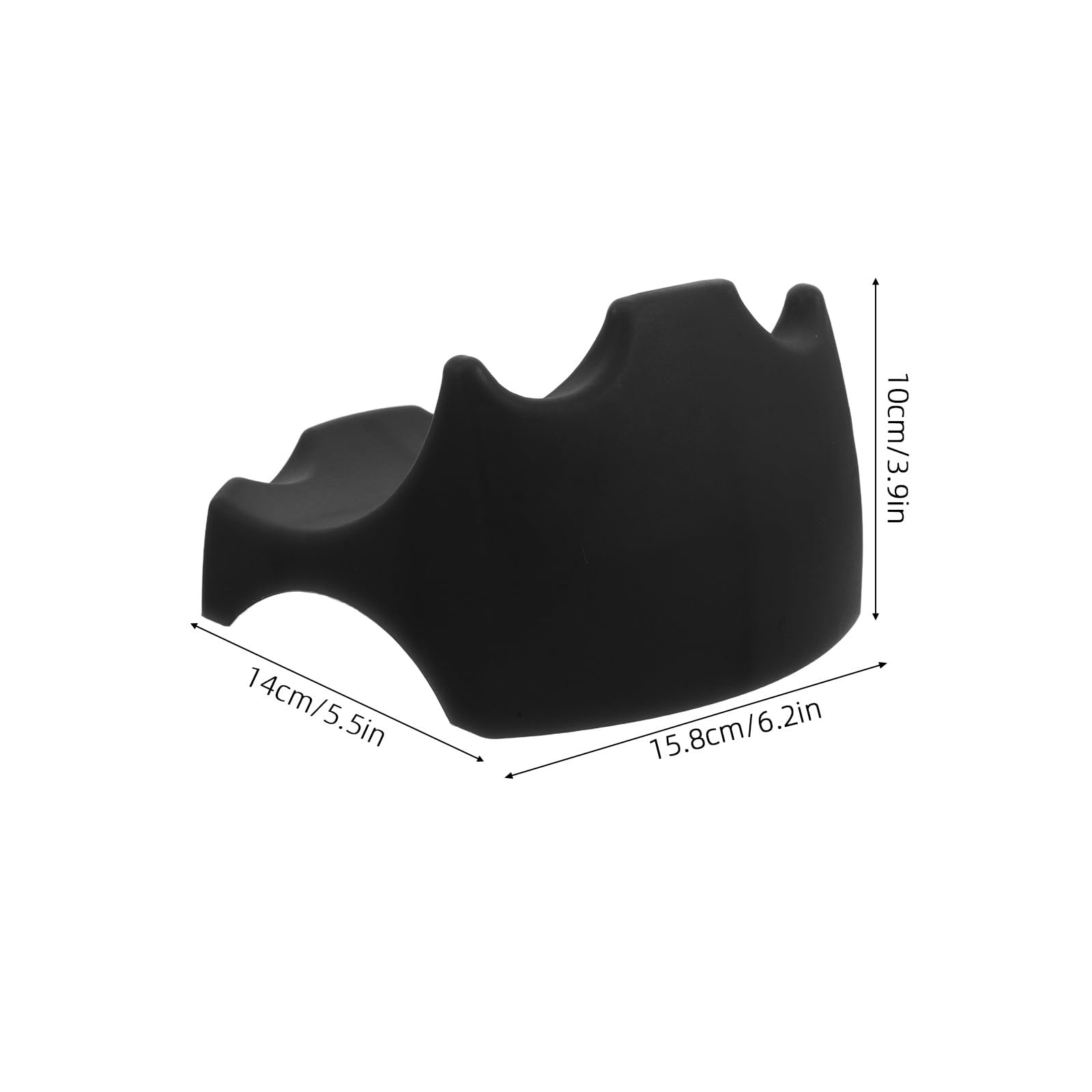 Supporto Microfono da Tavolo in Silicone Nero Antiurto | Base Stabile Antiscivolo, Adatta a Performance e Broadcasting, Formato Compatto per Ktv