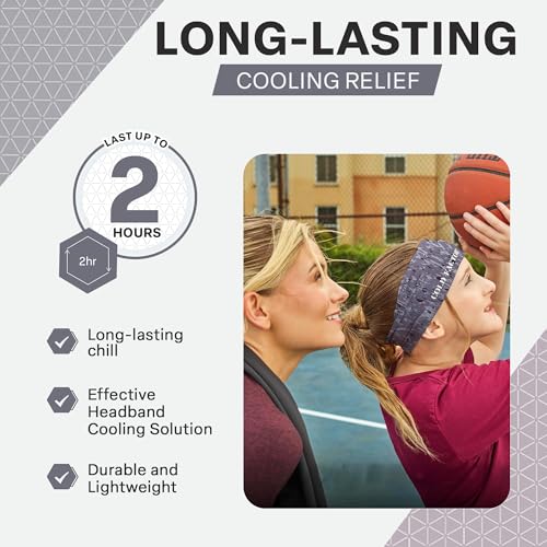 Image of COLD FACTOR Cooling Headband for Women and Men - UPF 50+ Advanced Evaporative Comfort, Instant Cooling Sweatband for Outdoor Sports, Fitness, Yoga, Hiking, Running, and Workout