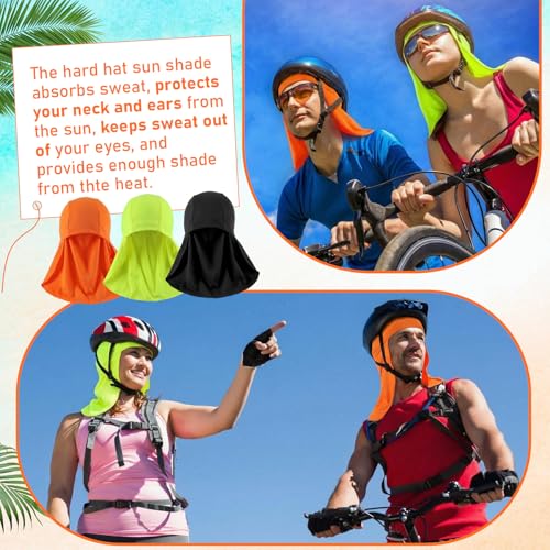 Image of Syhood Helmet Liner with Neck Mask, Cooling Skull Cap Sweat Wicking Cap with Tail Sun Cycling Running Neck Protection Hat