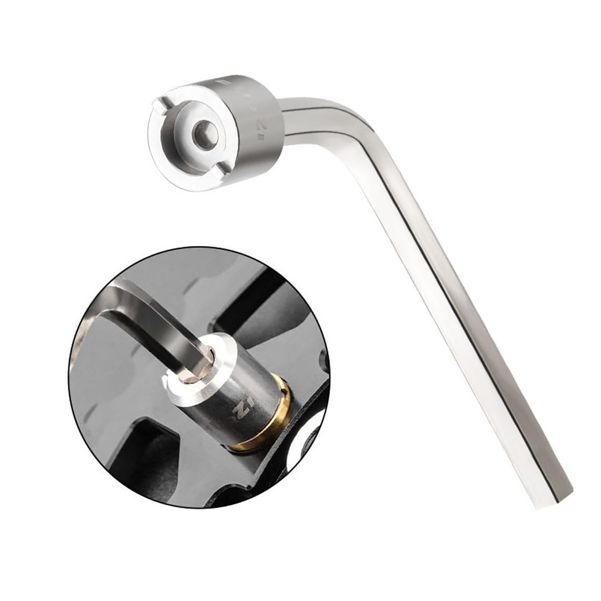 HOUSON Bicycle Chainring Bolt Wrench, Slotted Wrench Crankset Bolt Crankset Bolt Fixed Assembly and Disassembly Tool - Image 2