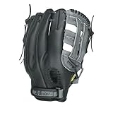WILSON A360 Baseball Glove, Grey/Black/White, Right Hand Throw, 11.5-Inch