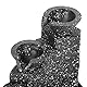 Qcwwy Wasserfallbrunnen, USB-Wasserbrunnen, Tischbrunnen, Wasserfall, Zimmerbrunnen, Wasserverzierung mit LED-Licht für die Desktop-Dekoration