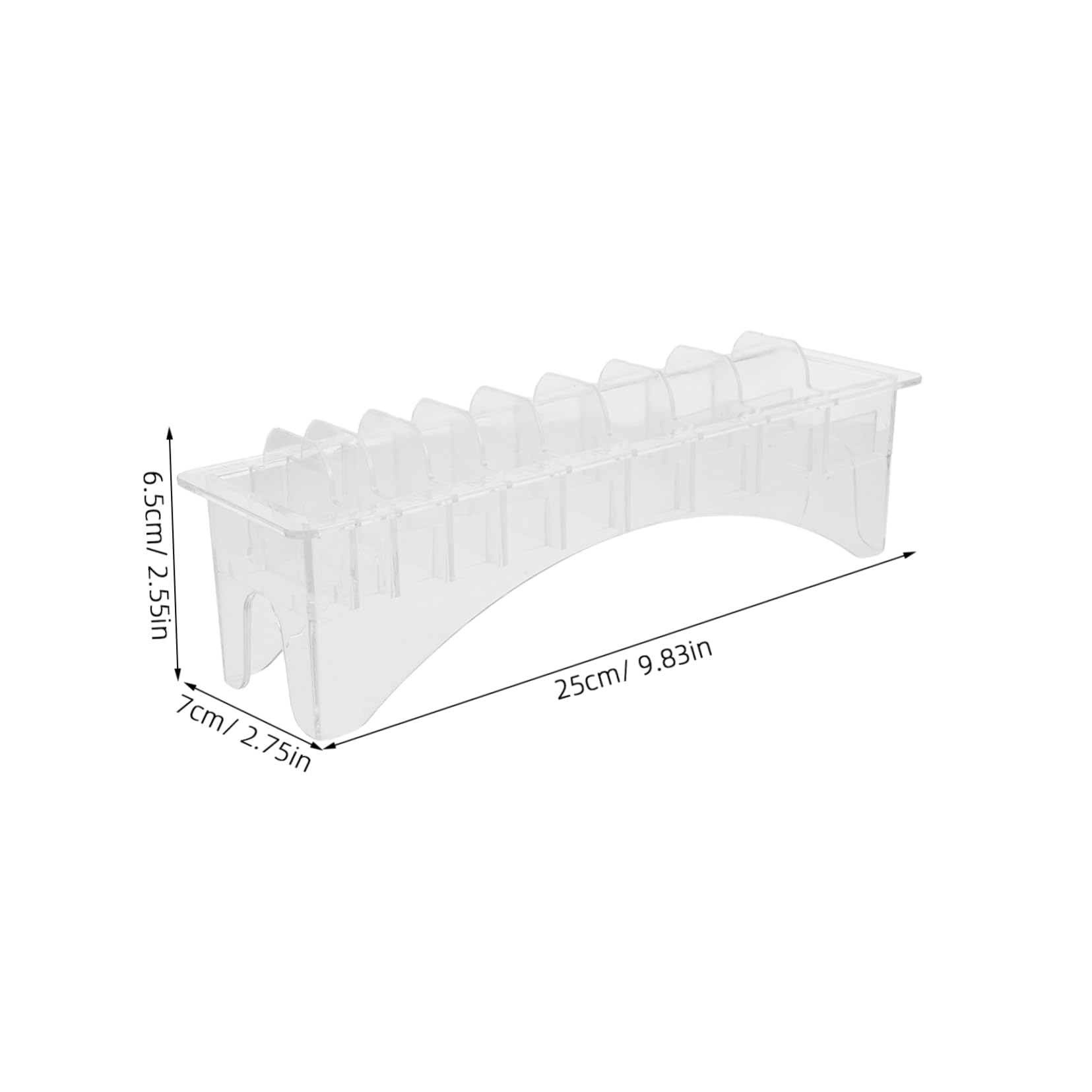 TOVINANNA Clipper Comb Holder Barber Storage Box 10-clip Organizer Wall Mount Hair Cutting Tool Storage