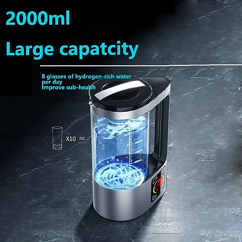 Bouilloire eau hydrogène générateur écran intelligent LED 2L
