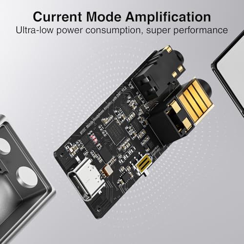 Image of Questyle M15C Headphone Amplifier Portable USB DAC Amps 32Bit /384kHz DSD256 Decoder with 4.4mm and 3.5mm Dual Outputs High Resolution Lossless for Smartphones /PC /Laptops