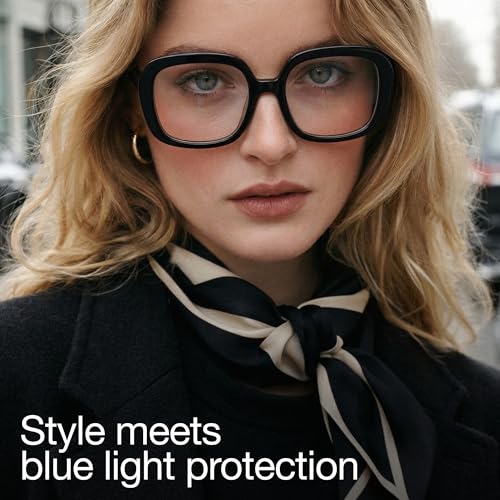 Image of miyya Blue Light Blocking Glasses for Women, Blue Light Glasses for Women Oversized Fashion Glasses