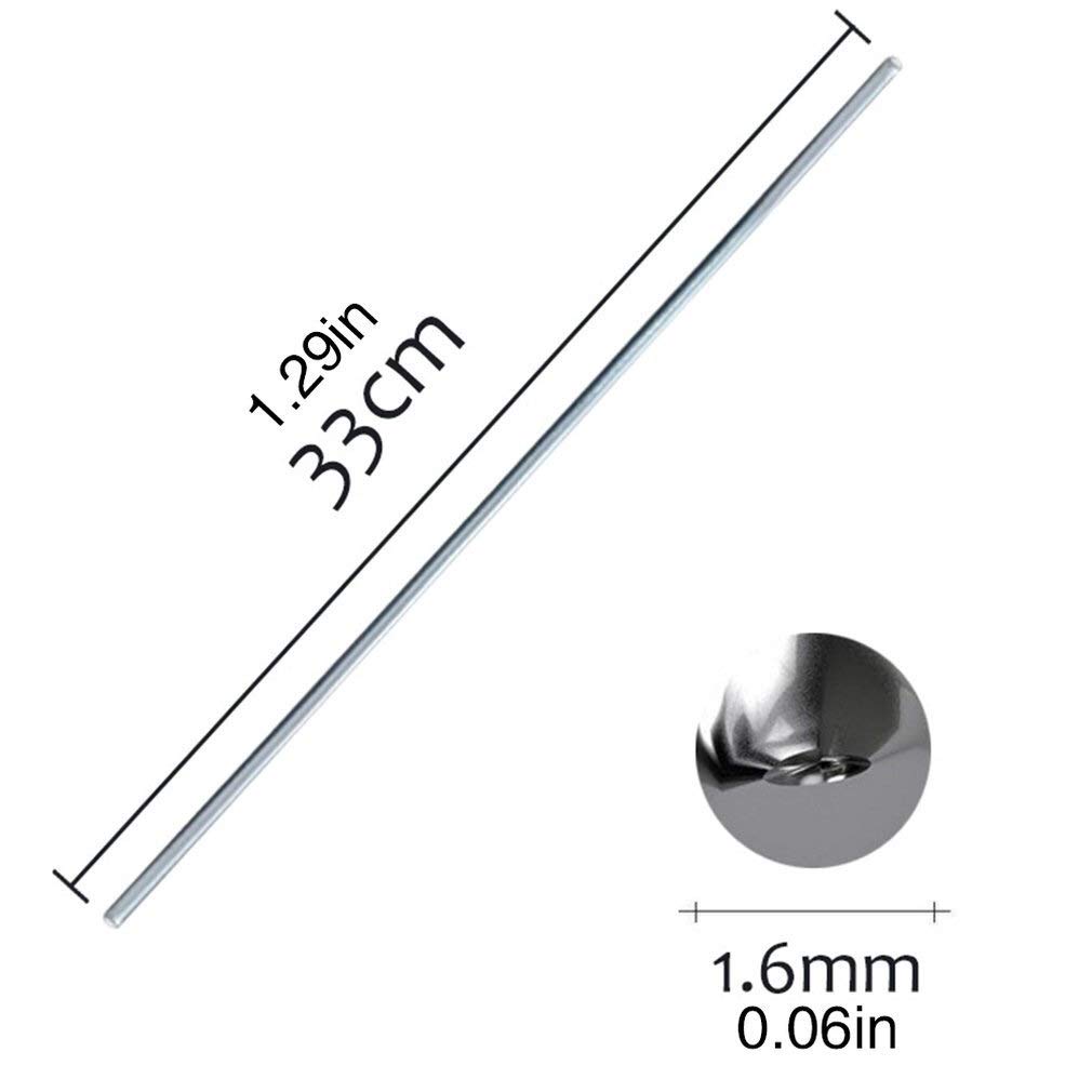 Varilla de soldadura 2mm 1.6mm Metal Aluminio Magnesio Plata Electrodo Varilla de soldadura, Herramienta de soldadura de barra de soldadura de alambre con núcleo de fundente, soldador For soldar (Di