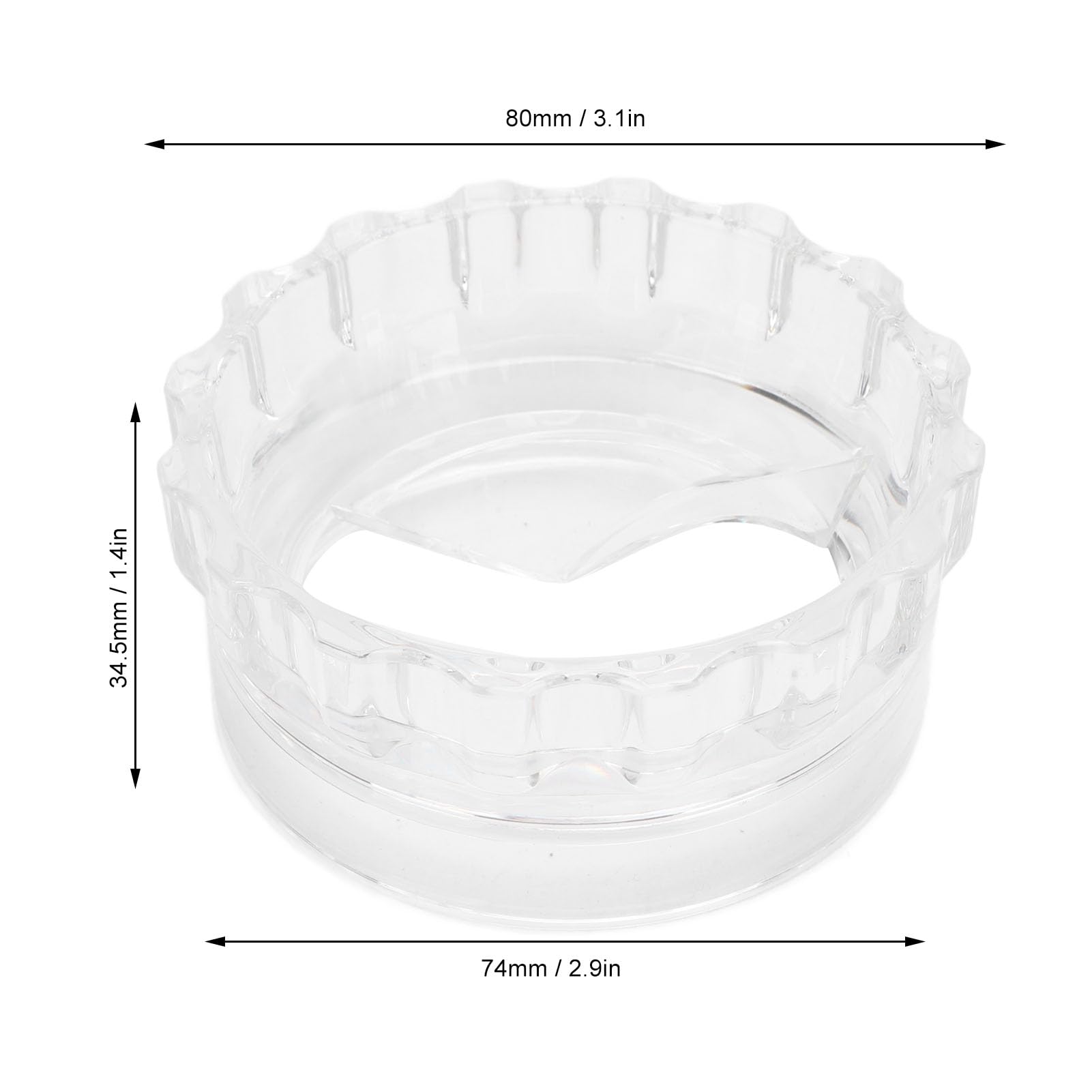 Coffee Pot Powder Dispenser, 360 Degree Rotation Uniform Powdering Dosing Dispenser Transparent Coffee Powder Distributor (Small)