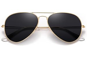Yufalling Polarized Aviator Sunglasses for Men and Women with UV400 Protection