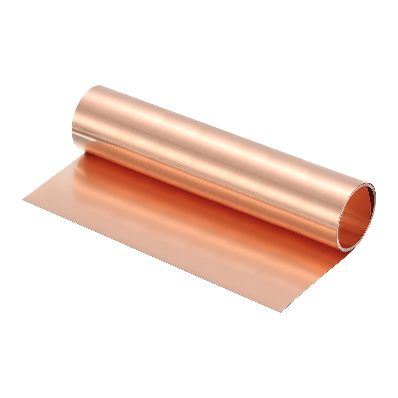 Uxcell Copper Sheet Roll – 2500mm X 35mm X 0.08mm (8.2 Ft X 1.38 In), 99.9% Pure Copper Flashing Strip