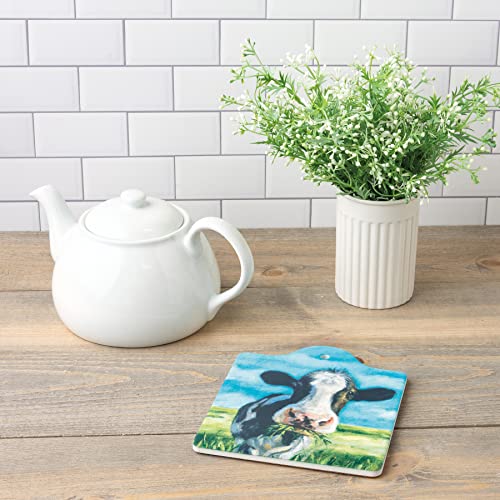 Primitives-by-Kathy-Cow-with-A-Mouthful-Decorative-Stone-Trivet-650-x-775-multicolor Primitives by Kathy Cow with A Mouthful Decorative Stone Trivet 650 x 775 multicolor