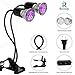 Rozway Grow Light, Grow Lamp for Indoor Plants | HIGH YIELDS | Dual Head Gooseneck Plant Lights for Indoor Plants Red Blue Spectrum with Replaceable Bulbs