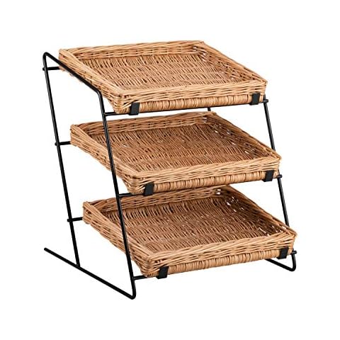 e-wicker24 3 Tier Wicker Display Stand Cover
