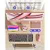 Wireless Bluetooth Keyboard and Mouse for Mac, Multi-Device Rechargeable Keyboard and Mouse Stainless Steel Full Size, Compatible with MacBook Pro/Air, iPad, iMac