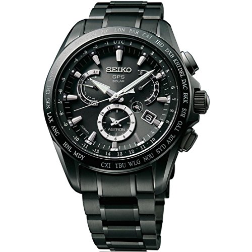 Seiko Astron GPS Solar Titanium Dual Time Mens Watch SSE049