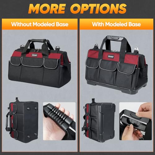 image for TICONN Heavy Duty Tool Bag with Multi-Pockets, Portable Tool Box Organ