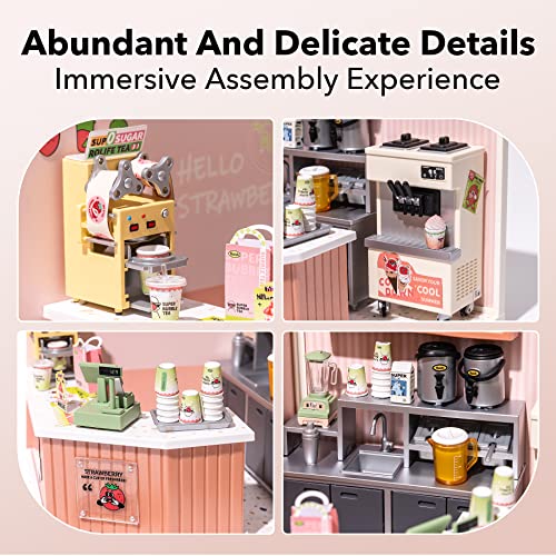 Wowood Model Building Set For Adults Super Creator, Building Blocks Toys Creative Miniature House Model Kits For Kids 8-12, Stem Projects Diy Crafts/Hobbies For Teens&Adults (Double Joy Bubble Tea) #TOP3