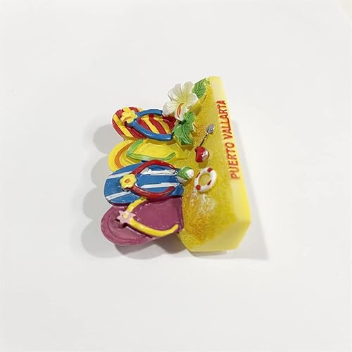 Miniatura 3 de México 3D Puerto Vallarta - Imán de recuerdo para nevera, regalo de resina hecha a mano Puerto Vallarta para refrigerador, colección de decoración