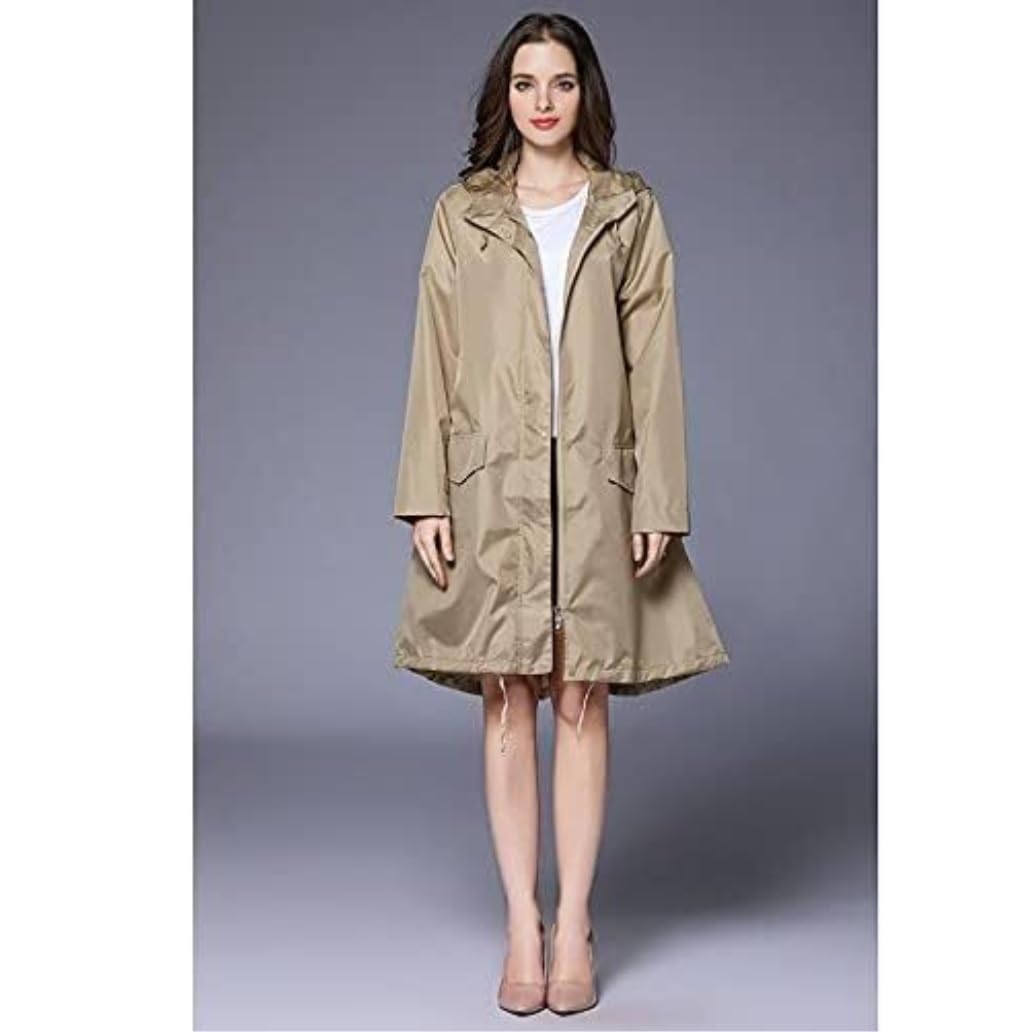 Chubasquero Chubasquero para Mujer, Poncho, Transpirable, Largo, Portátil, Repelente Al Agua, Ropa Impermeable Ponchos De Lluvia Impermeables(M)