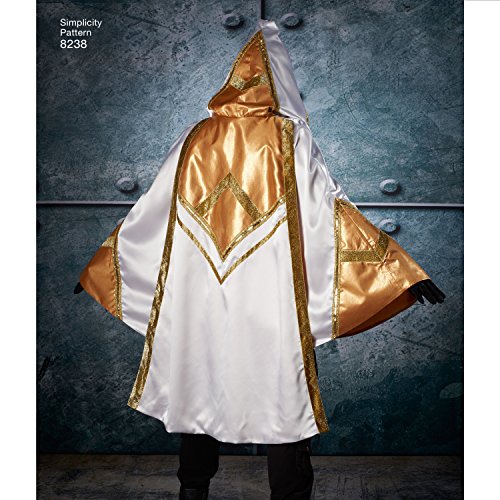 Cape de costumes Simplicity 8238 patron blanc multi-taille