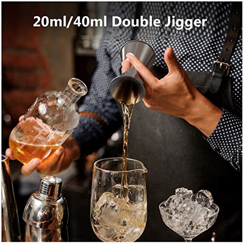Kit de bartender 6 piezas coctelera acero inoxidable 550ml miniatura 5