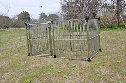 ステンレス製 ドッグハウス マルチサークルハウス DFS-C1 屋外用 大型犬 中型犬 ケージ