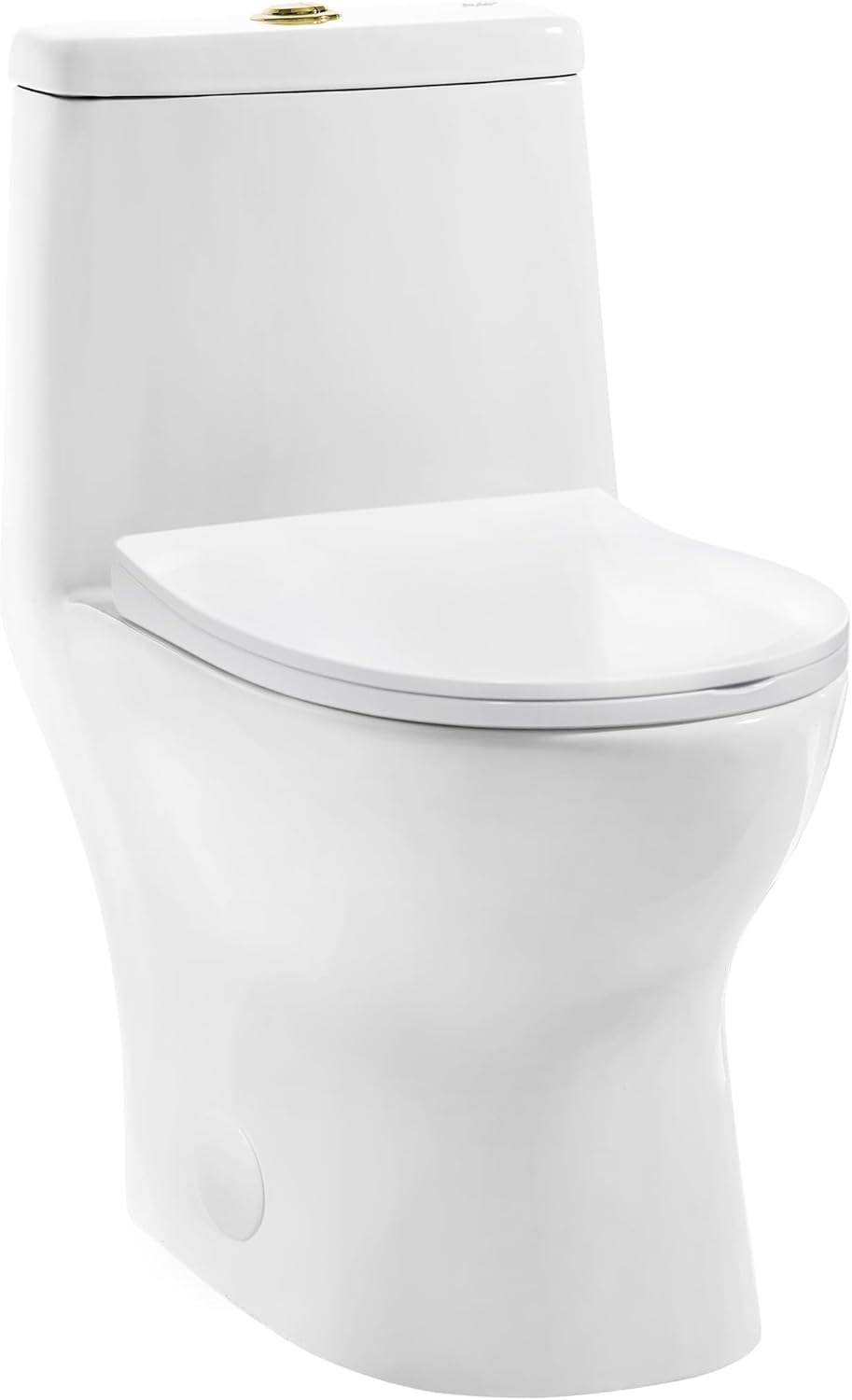 Ivy One Piece Toilet Dual Vortex™ Flush, Brushed Gold Hardware 1.1/1.6 gpf