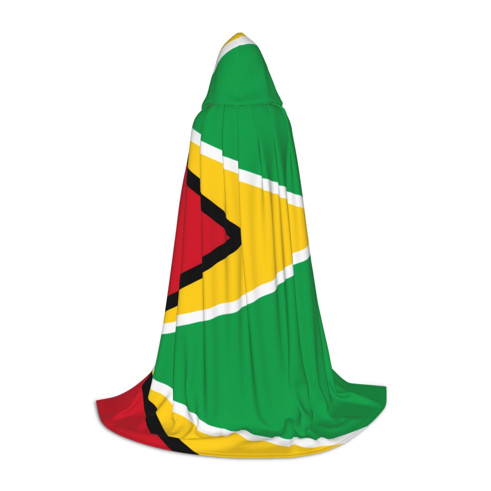 Capa con capucha de Guyana para Halloween y disfraz unisex de cosplay 8