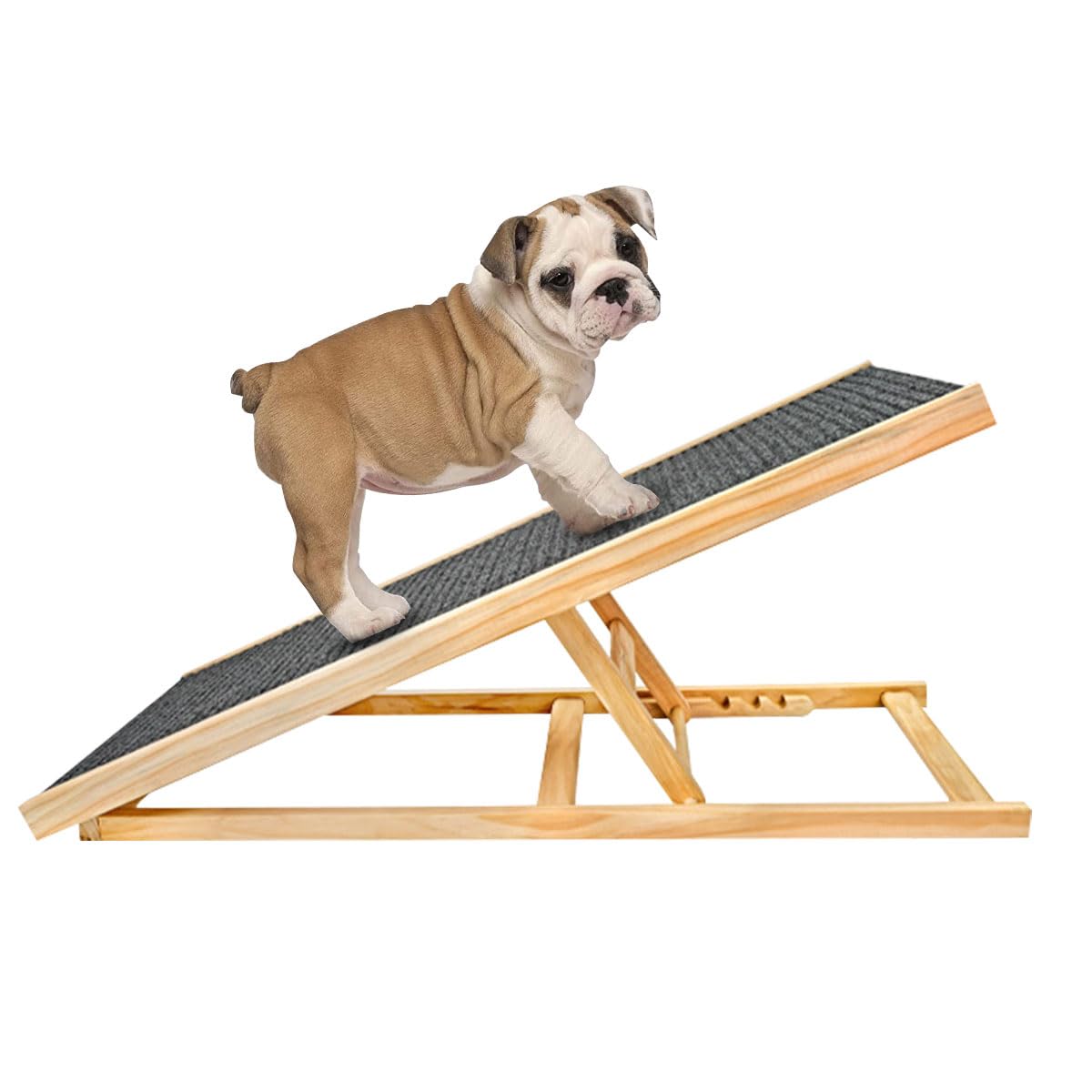 Amazon.co.jp: ペットステップ 木製 折り畳みペットスロープ 犬用安全  