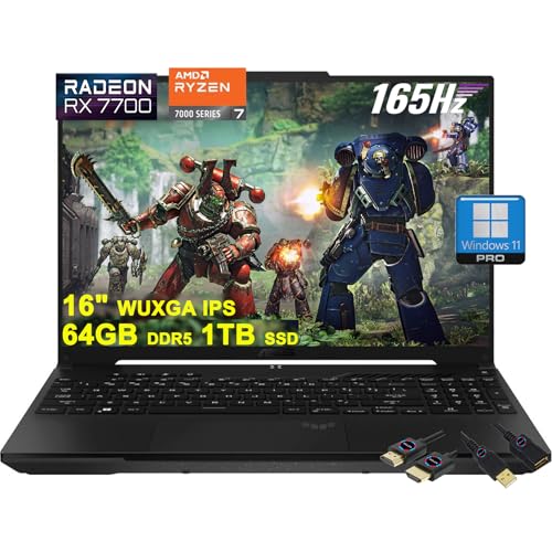 ASUS TUF Gaming A16 Laptop 16" WUXGA 165Hz 64GB DDR5 1TB SSD miniatura 1