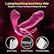 YcsLust 3 in 1 Double Motoren G-Punkt 10 Vibratoren Tragbare Butterfly Vibrierende Vibratoren für Sie G-Punkt Stimulation Leise und Stark Klitoris Sexspielzeug FüR Sie Frauen Und Paare （Lila）