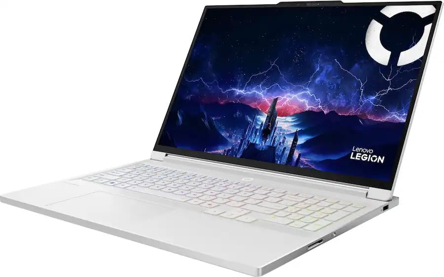 Image of Lenovo Legion 7i Gaming Laptop, 16 inch OLED 2.5K (2560x1600) 165Hz, Intel Ultra 7 255HX, NVIDIA GeForce RTX 5060, 32GB RAM 1TB SSD, Backlit KB, Wi-Fi7, Win11, Glacier White, w /2TB USB Drive, W /GaLiMu