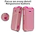 Ailiber Phone Case Compatible with HMD Barbie TA-1681, Fits HMD Barbie Flip Cell Phone Cover, Dual Layer Shockproof Silicone Bumper, Non Slip Back Heavy Duty Rugged Cover Case-Rose Gold