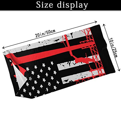 Ironworker America Flag Neck Gaiters Face Cover Dust Wind UV Sun Protection for Fishing Hiking Cycling Outdoor Activities