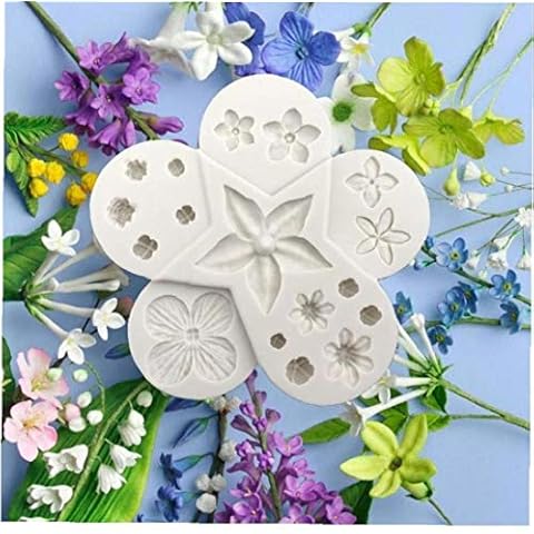 Filler Flowers Mold Round Flower Baking Silicone Mold Cake Decoration Diy Fondant 3d Silicone Mold Chocolate Mold Cake Baking Set Cover