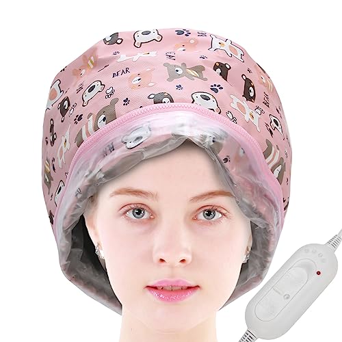 Calor para condicionamento profundo, tratamento de óleo, calor elétrico, vaporizador de cabelo, cont