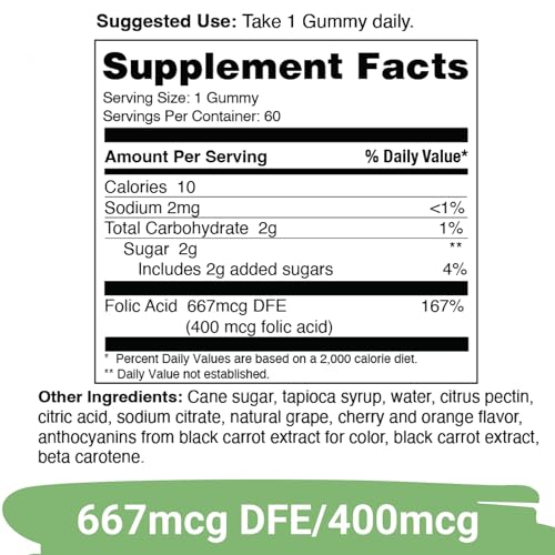 Image of Yuve Prenatal Gummies for Women - Folic Acid 667 mcg DFE - Pregnancy Vitamins Gummies - Hormonal Support & Folate Acid - Vegan & Natural - 60 ct