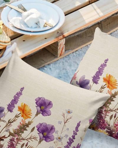 LEOKOTI Spring Floral Outdoor Pillow Covers 20