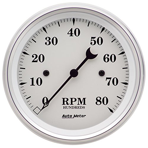 Image of Auto Meter 1690 Old TYME White Electric Tachometer