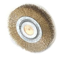 Bürste - Typ Scheibe, Ø 150 mm, mit Furo, Material Messing. Ideal zum Polieren und Lackieren von Metall und Holz