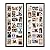 Wodhels 40x17 Inch Large Collage Photo Frame Set of 2, Holds 20 4x6 Photos, Solid Wood,Multi-Opening Wall Picture Frame with Mat?Wall or Tabletop Decor,Black