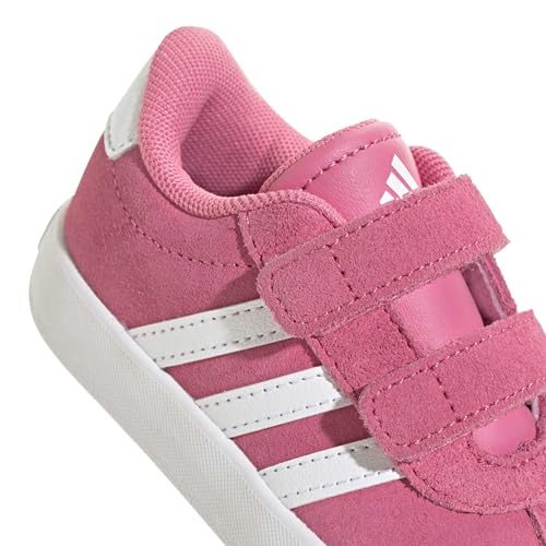 Image of adidas Boys Vl Court 3.0 Slip On Sneakers Shoes Casual - Pink, White