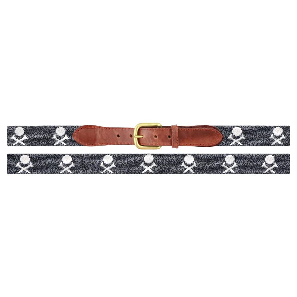 Nicks Boots Classic Leather Belt for Men, Solid Brass Buckle, Handcrafted in USA, Durable (1 1/2