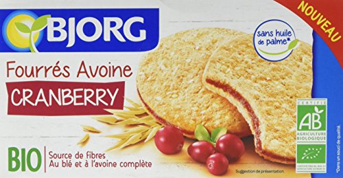  Bjorg Biscuits Fourrés à l'Avoine Cranberry Bi...