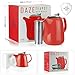 Tealyra - Daze Ceramic Large Teapot Red - 47-ounce (6-7 cups) - With Stainless Steel Lid Extra-Fine Infuser for Loose Leaf Tea - 1400ml